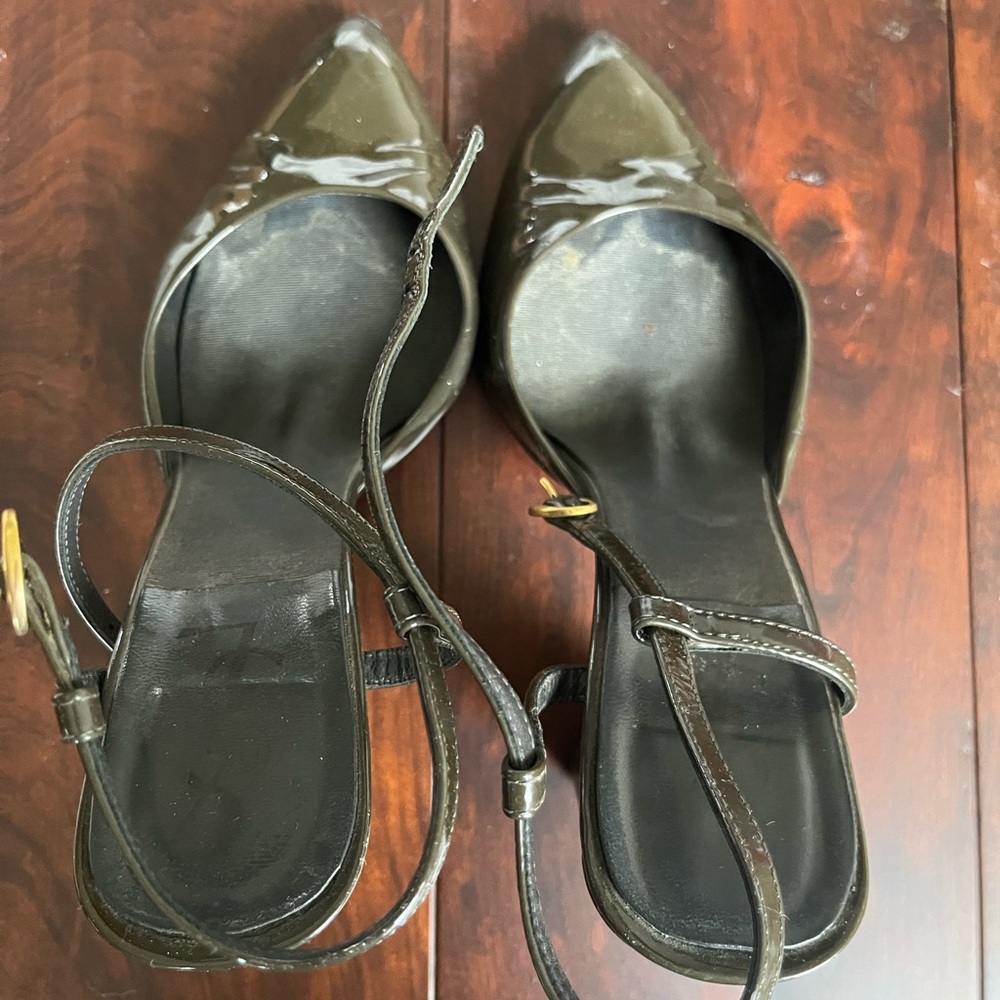 YSL Ankle Strap Patent Leather Heels, size 39 - Picture 8 of 9